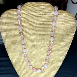 18” Rose Quartz necklace
